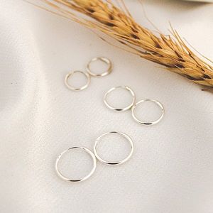 COPY - 926 sterling silver huggie hoop earring